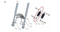 Daytona 250 V Arka Amortisör Sol