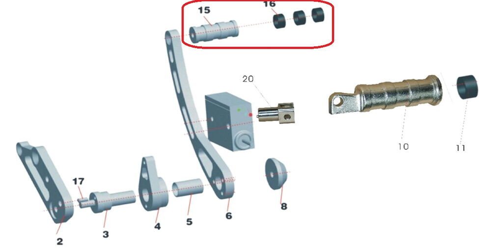 Daytona 125 Arka Fren Pedal Ucu