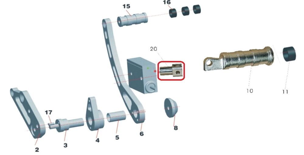 Daytona 125 Basamak Tutucu Sağ