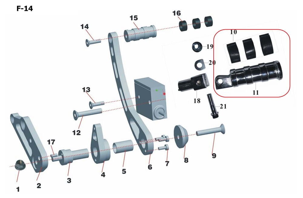 Spyder 250 Ön Basamak Sağ Komple