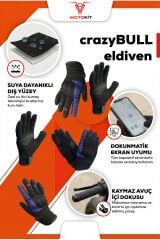 CRAZYBULL EAGLE - Mor / Su ve Rüzgar Geçirmez Kışlık Kadın Motosiklet Eldiveni