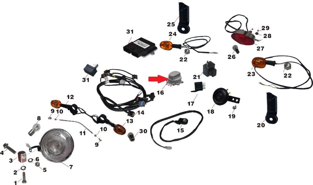 Daytona 250 V Kontak Kilidi