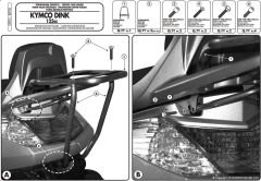 GIVI SR90 KYMCO DINK 50-125-200I (06-16) ARKA ÇANTA TAŞIYICI
