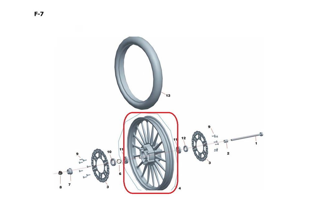 Daytona 250 V Ön Jant