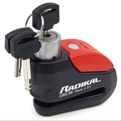 RADIKAL / RK10 Dövme Çelik Onaylı Motosiklet Disk Kilit Alarmı 120db Güçlendirilmiş Su Geçirmez Kilit