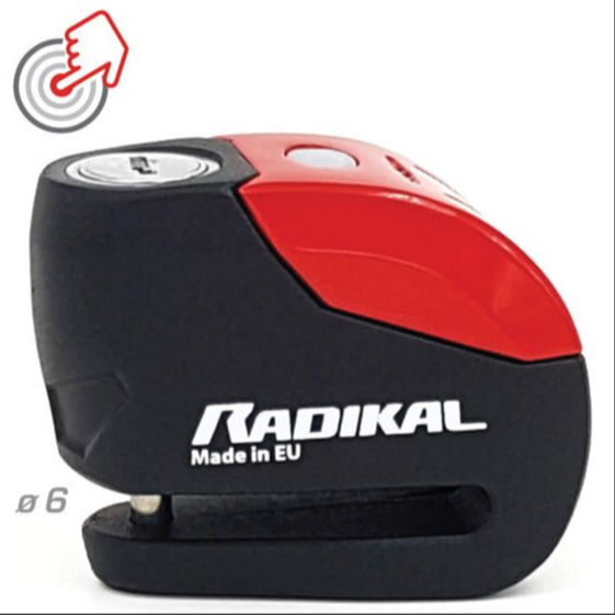 RADIKAL / RK9 Motosiklet Disk Kilit Alarmı 120db Güçlendirilmiş Su Geçirmez Kilit