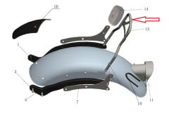 Daytona 125 Sisy Bar Braketi