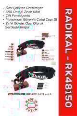 RADIKAL / RK48150 SRA Onaylı Çift Fonksiyonlu Özel Çelik Zincir Kilit