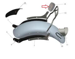 Daytona 125 Sissy Bar Sırt Dayama Minderi