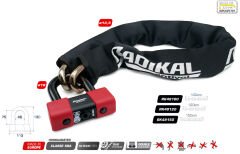 RADIKAL / RK48150 SRA Onaylı Çift Fonksiyonlu Özel Çelik Zincir Kilit