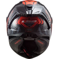 LS2 THUNDER KARBON SPUTNİK METAL KIRMIZI KASK
