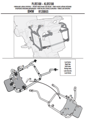 GIVI PLR5108 BMW R 1200 GS-ADVENTURE (13-18)-R1250 GS (19-23)-ADVENTURE (19-24) YAN ÇANTA TAŞIYICI