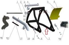 Daytona 125 Mafsal / Arka Maşa