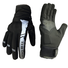 CRAZYBULL EAGLE - Gri / Su ve Rüzgar Geçirmez Kışlık Kadın Motosiklet Eldiveni