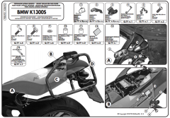 GIVI PLR692 BMW K 1200S (05-08) - K 1300S (09-16) YAN ÇANTA TAŞIYICI