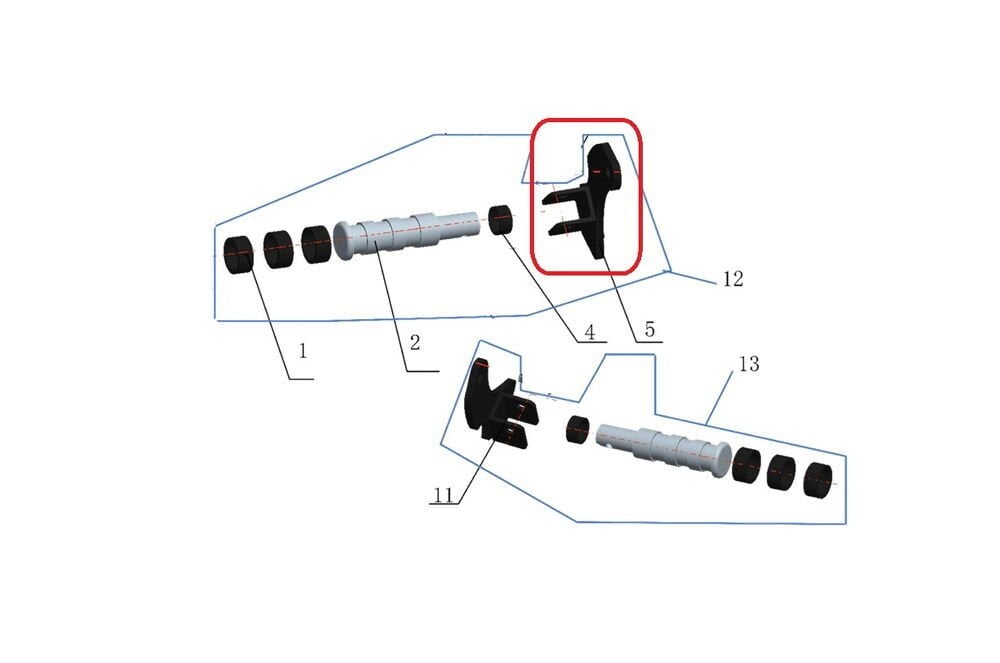 Daytona 125 Arkçı Basamak Braketi Sol