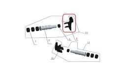 Daytona 125 Arkçı Basamak Braketi Sol
