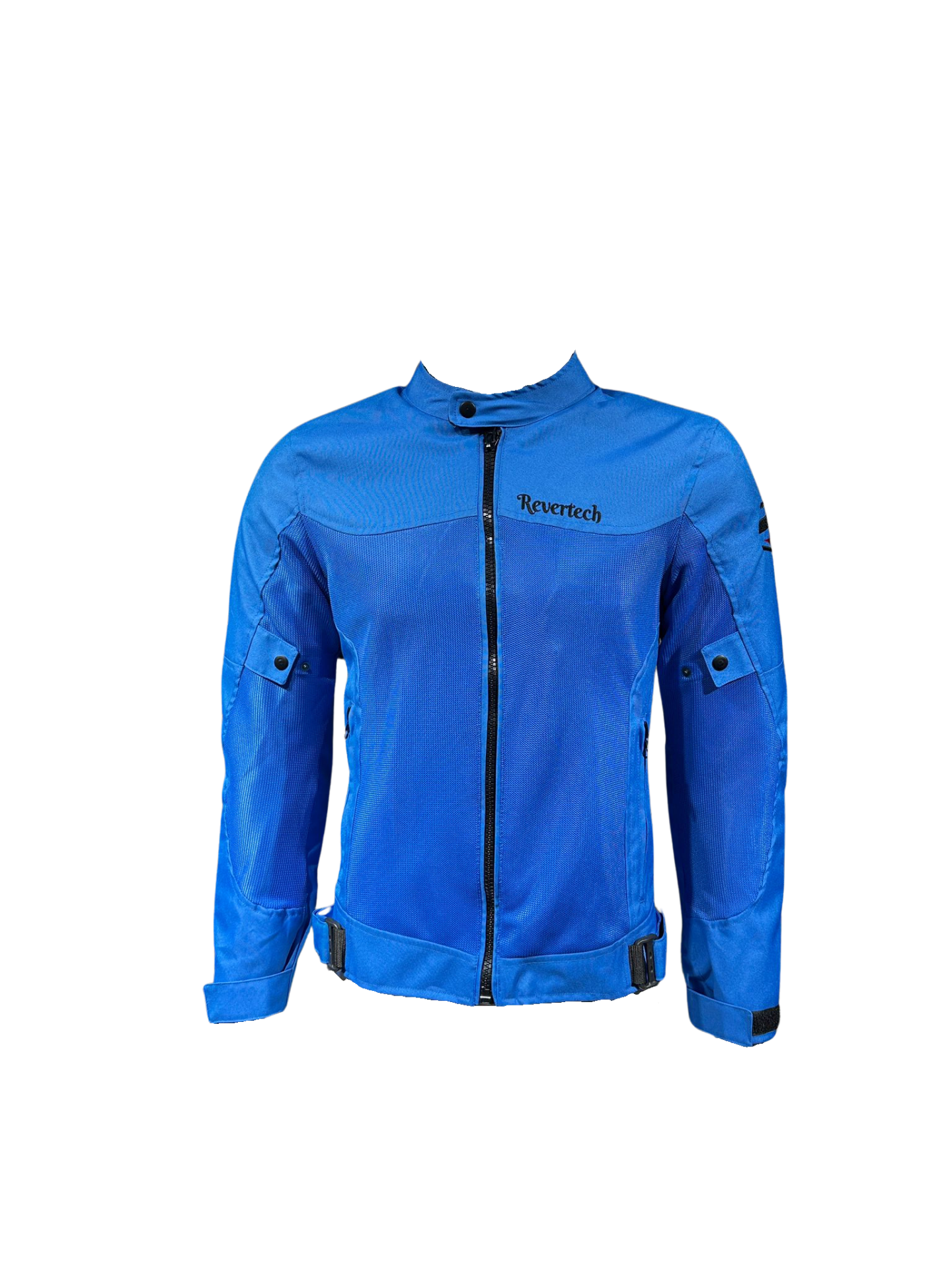 REVERTECH AURA - Mavi / Terletmeyen Fileli Kumaş - Bel, Dirsek ve Sırt Korumalı Motosiklet Montu