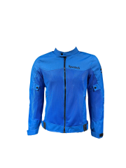 REVERTECH AURA - Mavi / Terletmeyen Fileli Kumaş - Bel, Dirsek ve Sırt Korumalı Motosiklet Montu