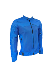 REVERTECH AURA - Mavi / Terletmeyen Fileli Kumaş - Bel, Dirsek ve Sırt Korumalı Motosiklet Montu