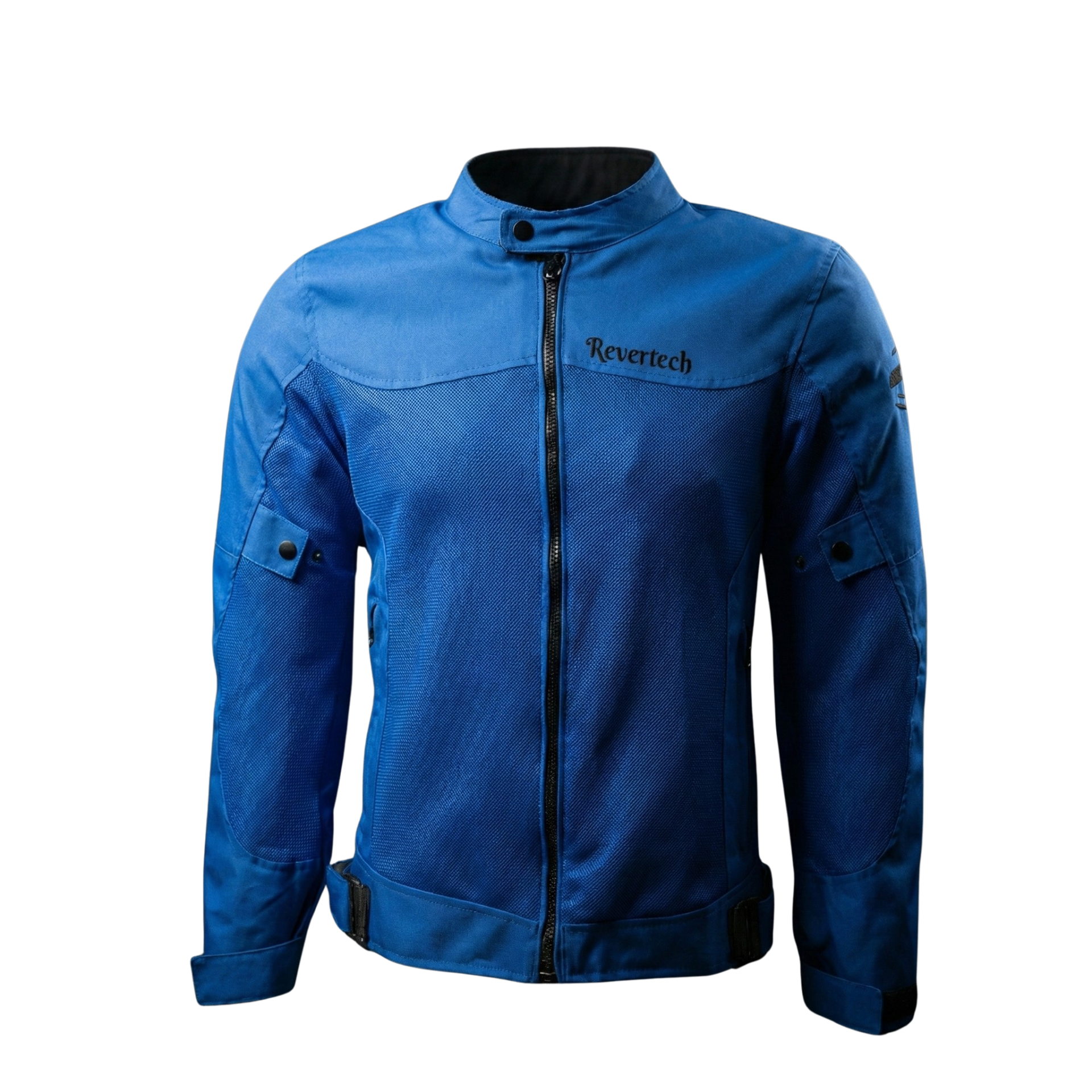 REVERTECH AURA - Mavi / Terletmeyen Fileli Kumaş - Bel, Dirsek ve Sırt Korumalı Motosiklet Montu