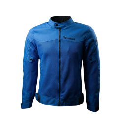 REVERTECH AURA - Mavi / Terletmeyen Fileli Kumaş - Bel, Dirsek ve Sırt Korumalı Motosiklet Montu