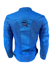 REVERTECH AURA - Mavi / Terletmeyen Fileli Kumaş - Bel, Dirsek ve Sırt Korumalı Motosiklet Montu