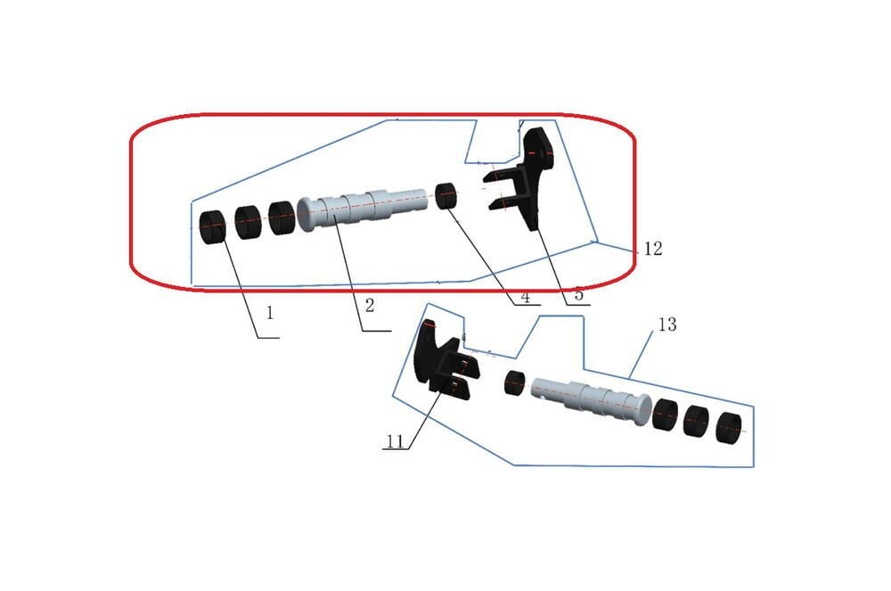 Daytona 125 Arkçı Basamak + Braketi Sol