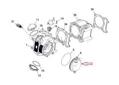 F320 Silindir Üst Kapak Küçük Parça 1