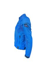 REVERTECH AURA - Mavi / Terletmeyen Fileli Kumaş - Bel, Dirsek ve Sırt Korumalı Motosiklet Montu S