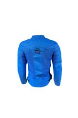 REVERTECH AURA - Mavi / Terletmeyen Fileli Kumaş - Bel, Dirsek ve Sırt Korumalı Motosiklet Montu S