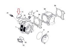 F320 Silindir Üst Kapak Küçük Parça 2