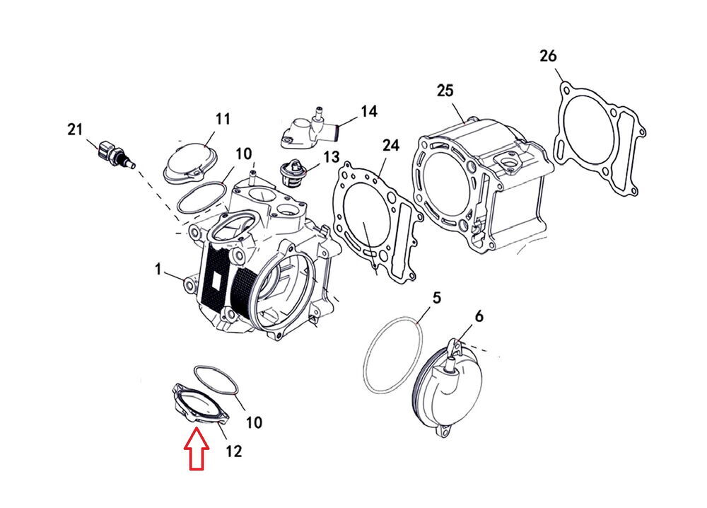 F320 Valf Kapağı Egzoz