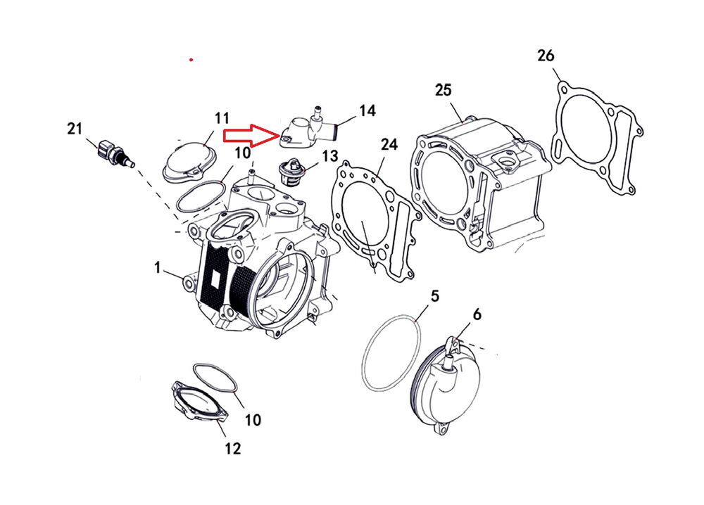 F320 Termostat Kapağı