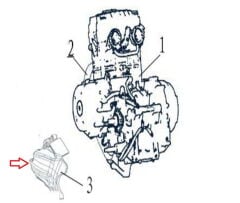 DY 250 Ön Dişli Kapağı
