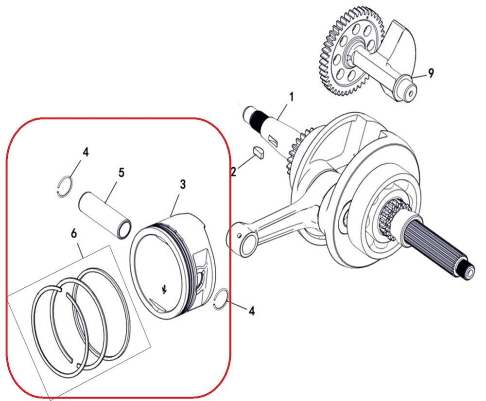 F320 Piston Segman Set