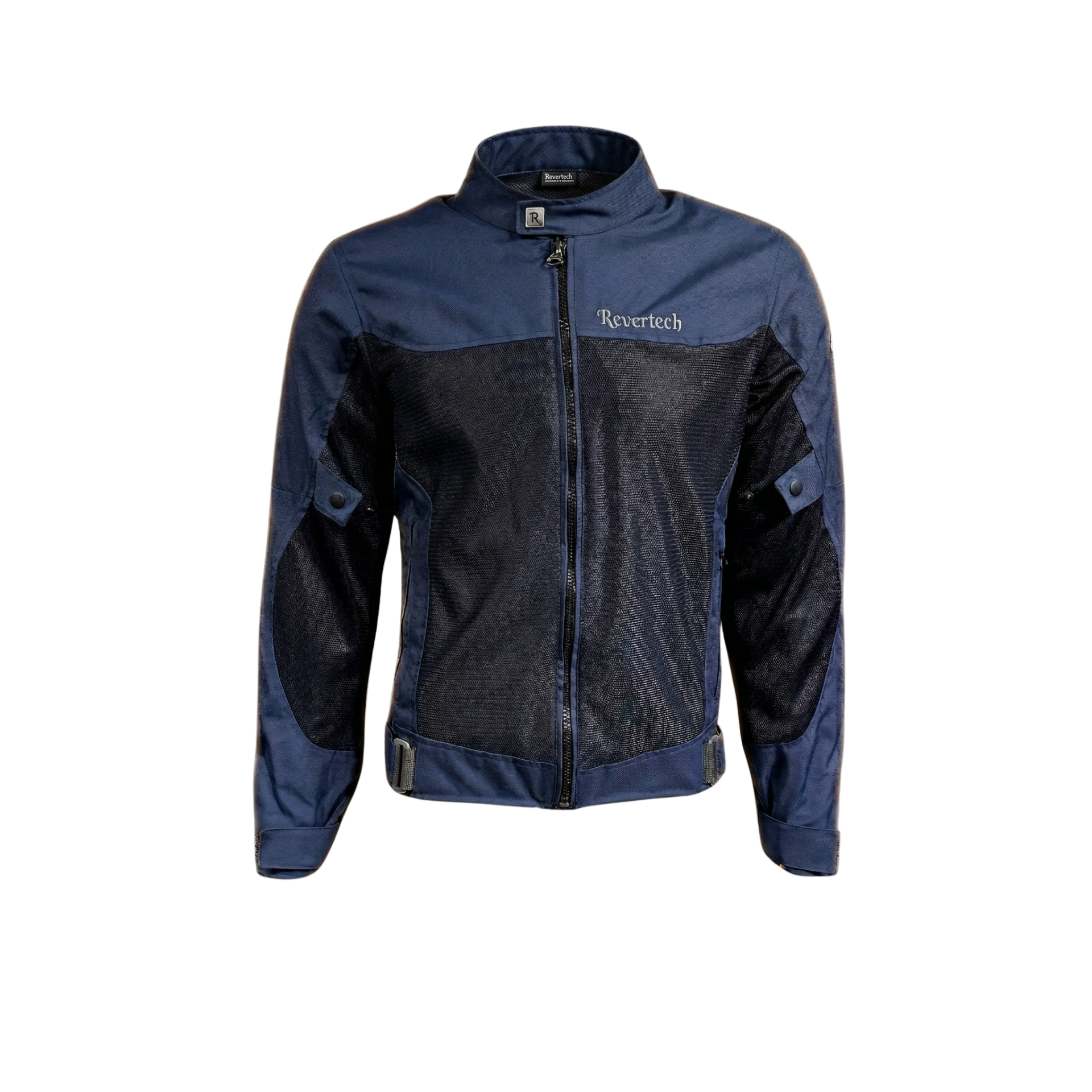 REVERTECH AURA - Lacivert / Terletmeyen Fileli Kumaş - Bel, Dirsek ve Sırt Korumalı Motosiklet Montu