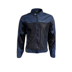 REVERTECH AURA - Lacivert / Terletmeyen Fileli Kumaş - Bel, Dirsek ve Sırt Korumalı Motosiklet Montu