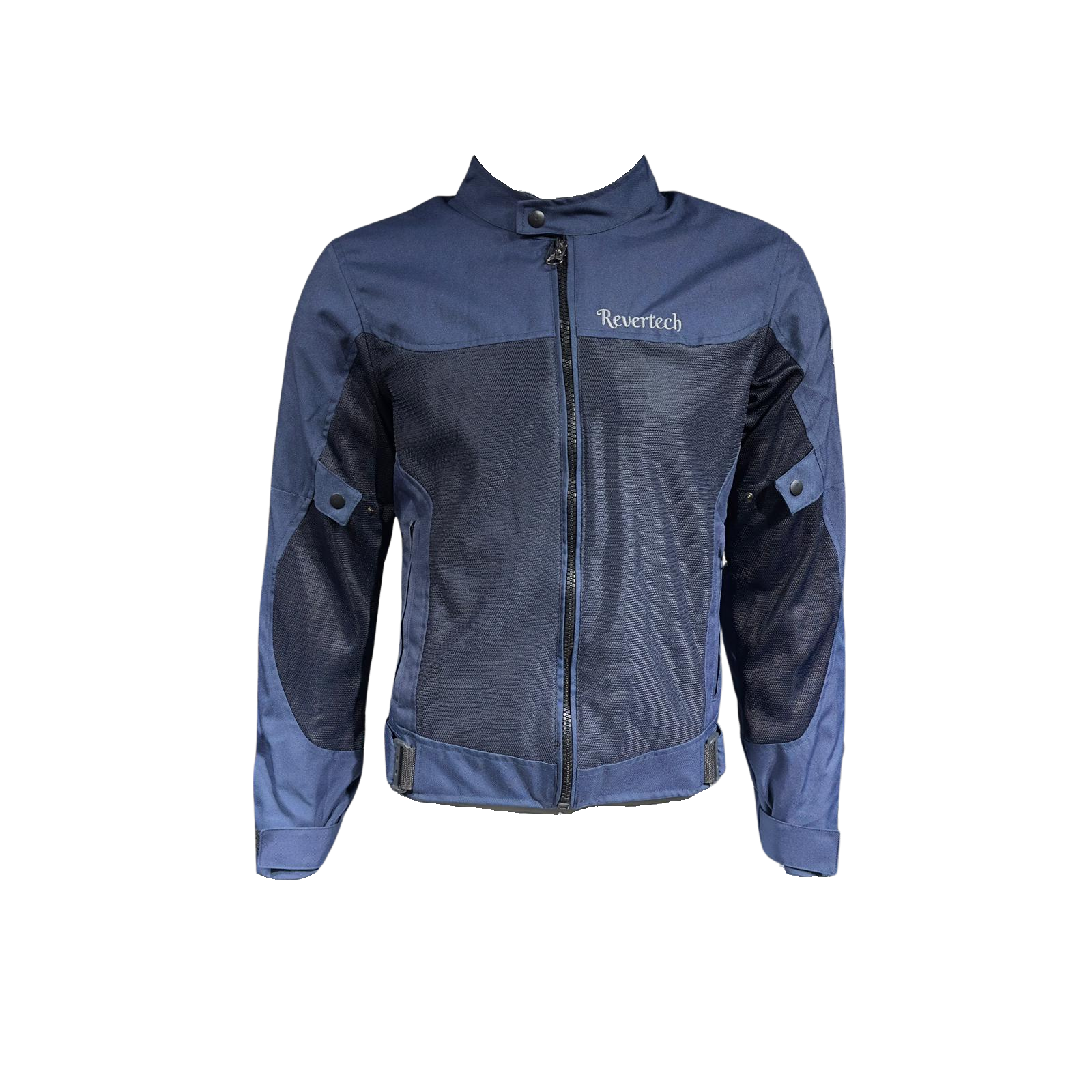 REVERTECH AURA - Lacivert / Terletmeyen Fileli Kumaş - Bel, Dirsek ve Sırt Korumalı Motosiklet Montu