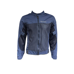 REVERTECH AURA - Lacivert / Terletmeyen Fileli Kumaş - Bel, Dirsek ve Sırt Korumalı Motosiklet Montu