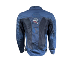 REVERTECH AURA - Lacivert / Terletmeyen Fileli Kumaş - Bel, Dirsek ve Sırt Korumalı Motosiklet Montu