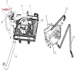 DY 250 Termostat Sabitleme Braketi