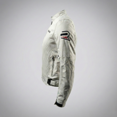 REVERTECH AURA - Beyaz / Terletmeyen Fileli Kumaş - Bel, Dirsek ve Sırt Korumalı Motosiklet Montu