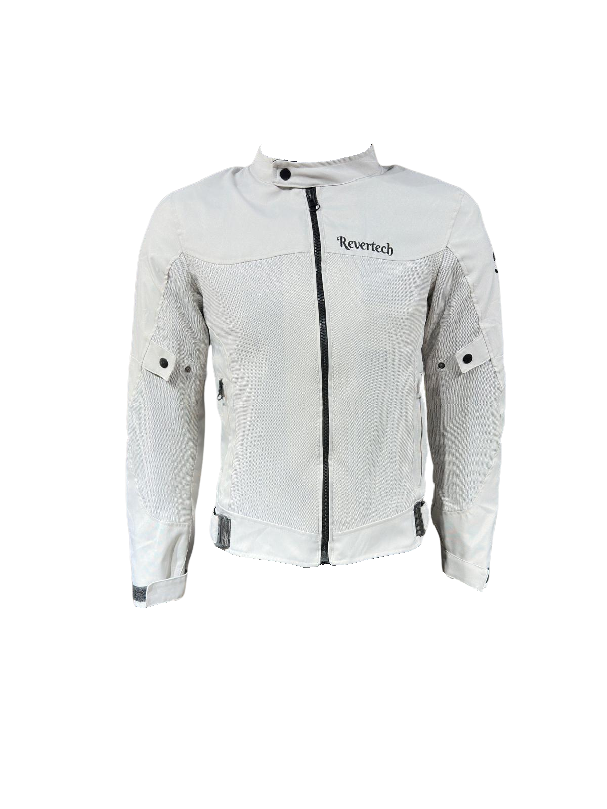 REVERTECH AURA - Beyaz / Terletmeyen Fileli Kumaş - Bel, Dirsek ve Sırt Korumalı Motosiklet Montu