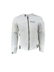 REVERTECH AURA - Beyaz / Terletmeyen Fileli Kumaş - Bel, Dirsek ve Sırt Korumalı Motosiklet Montu