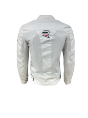 REVERTECH AURA - Beyaz / Terletmeyen Fileli Kumaş - Bel, Dirsek ve Sırt Korumalı Motosiklet Montu