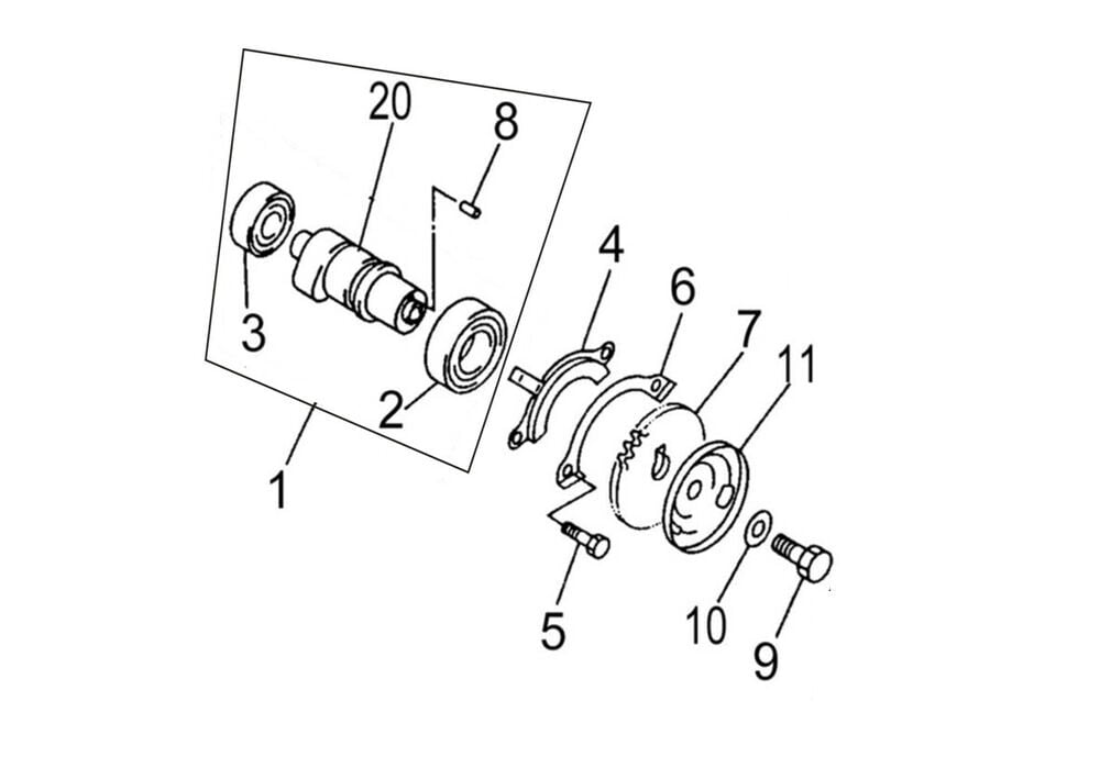 F320 Eksantirik Mili