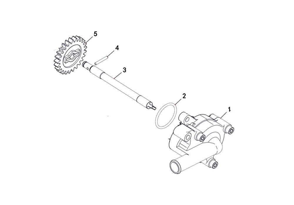 F320 Devir Daim Su Pompa Kapağı Komple