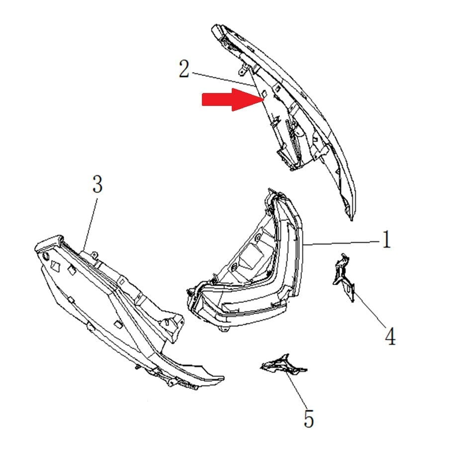 Xsuv 250 Kafa Grenajı Alt Plastik Sol