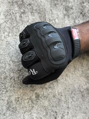 REVERTECH AURA - Siyah / Dokunmatik Ekran Uyumlu Erkek Motosiklet Eldiveni